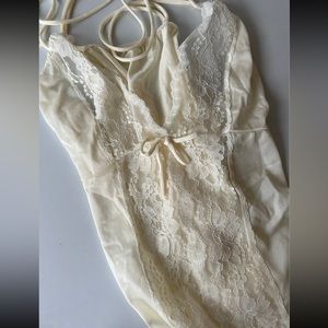 Vintage Undercover Brand Cream Lingerie Set